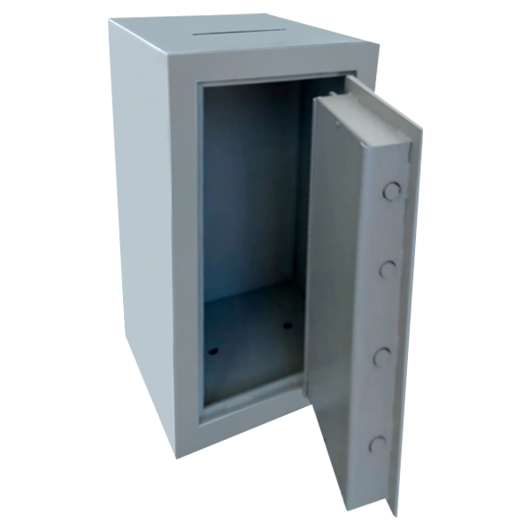 Takemura Cofres – Cofre Boca de Lobo TCL 100 aberto, mostrando o interior