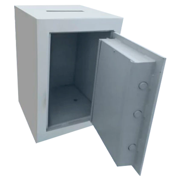 Cofre Boca de Lobo TCL 60 BL, aberto, mostrando o interior