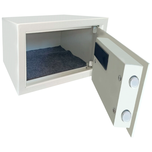 Cofre Digital TCL 200 EB – aberto, mostrando o interior