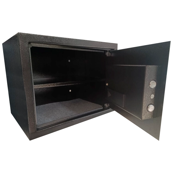 Cofre Digital TCL 300 FPA – aberto, mostrando o interior