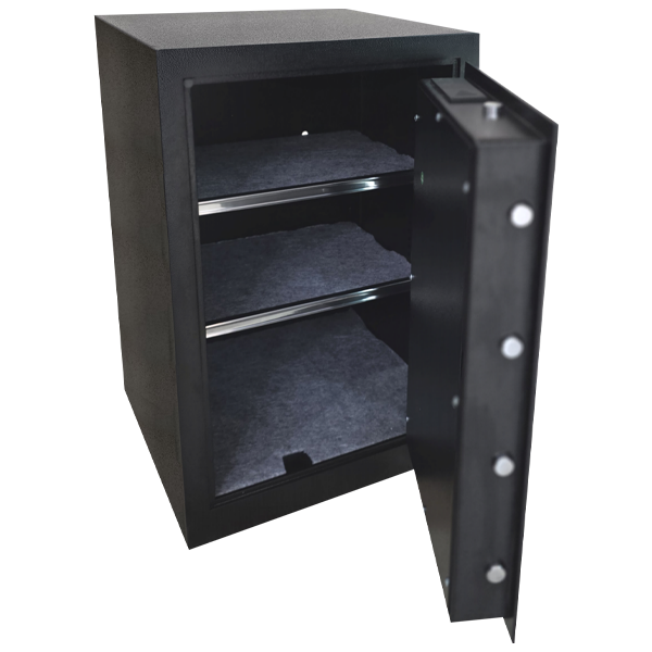 Takemura Cofres – Cofre Digital TCL 600 SE Titan aberto, mostrando o interior