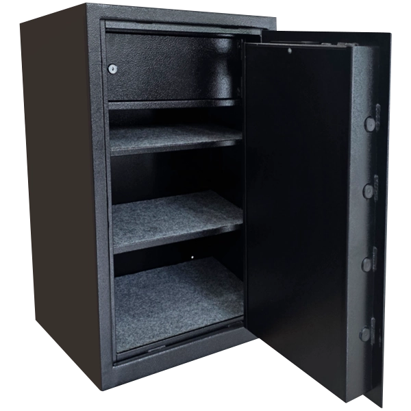 Cofre Digital TCL 750 EA Black – aberto, mostrando o interior