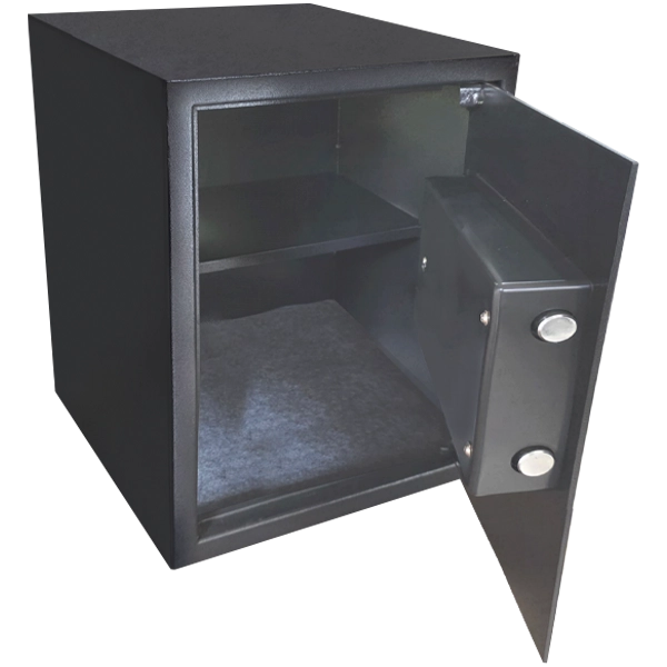 Cofre Digital TK 45 ELG – aberto, mostrando o interior